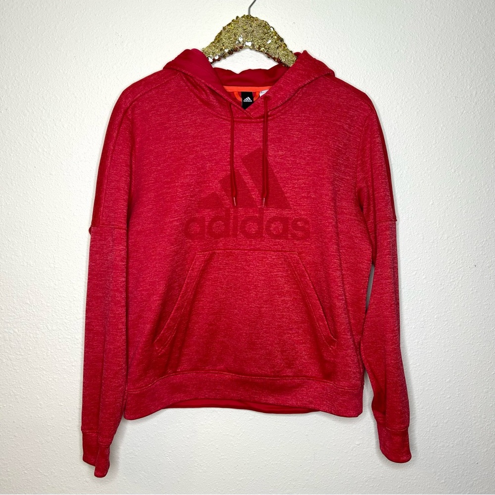Adidas Red ClimWarm Hoodie L